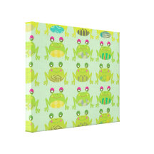 grenouilles géniales de froggy toiles tendues sur châssis