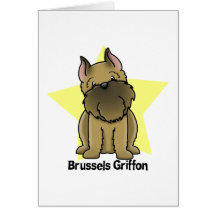 Griffon cultivé par étoile de Kawaii Bruxelles Carte