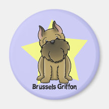 Griffon cultivé par étoile de Kawaii Bruxelles Aimants Pour Réfrigérateur