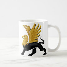 Griffon-Or et noir Mugs