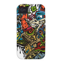 Griffonnage de bande dessinée - iPhone d'imaginati Coques iPhone 4