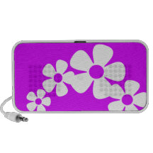 Griffonnage violet d'hommage haut-parleurs mobiles