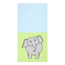 Grijze Olifant Fotokaart Sjabloon