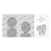 Grijze Olifant Persoonlijke Fotokaarten