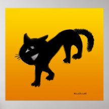 Grimacerie du chat affiches