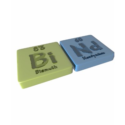 Grippage comme bismuth de Bi et néodyme de ND T-shirt par ChemicalWords