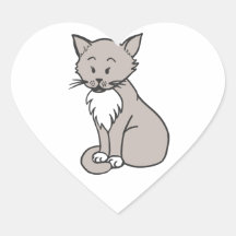 Gris de conversation autocollants en cœur