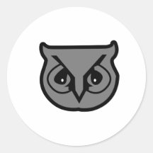 Gris de hibou du sigma pi autocollants