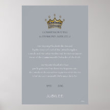 Gris du Canada de jubilé de diamant Posters