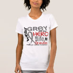 Gris pour mon cancer du cerveau de petit-fils du h t-shirt
