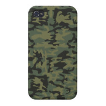 Groen camopatroon iPhone 4/4S cover