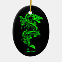 Groen draakOrnament