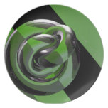 Groen & glanzend bord