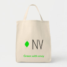 Groen met afgunst draagtassen