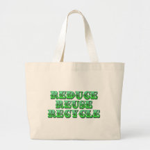 Groen verminder Hergebruik en recyclen Tassen