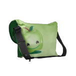 Groene appel gezonde zo leuk! boodschappers zak postman tassen
