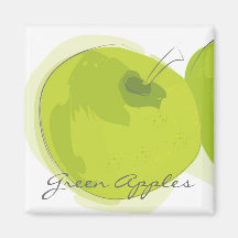 Groene Appelen Koelkast Magneetje
