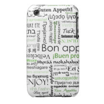 Groene Bon appetit in andere talen iPhone 3 Covers