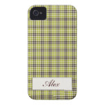 Groene & Bruine Plaid Case-Mate iPhone 4 Hoesjes