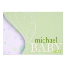 Groene de Aankondiging van het baby