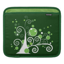 Groene en Witte Abstracte Boom rickshaw beschermhoezen