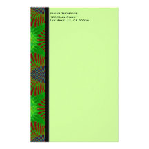 groene fractal briefpapier