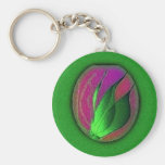 Groene keychain sleutel hanger