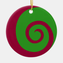 Groene Krul Kerst Ornament