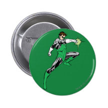 Groene Lantaarn die Ring richten Speld Buttons