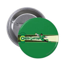 Groene Lantaarn en Logo Speld Buttons