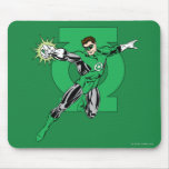 Groene Lantaarn met de Achtergrond van het Logo muismatten