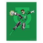 Groene Lantaarn met de Achtergrond van het Logo posters