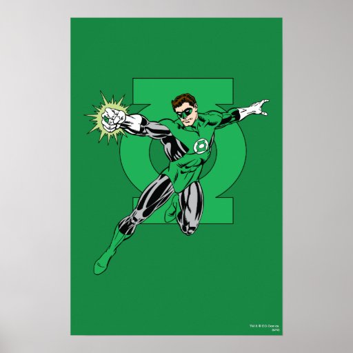 Groene Lantaarn met de Achtergrond van het Logo Afdruk