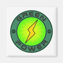 Groene Macht Koelkast Magneet