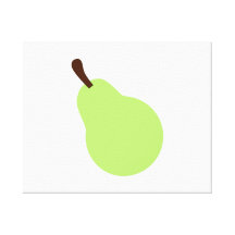 Groene peer gallerij wrap canvas