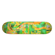 Groene wijst Geel van het skateboard op ZIZZAGO