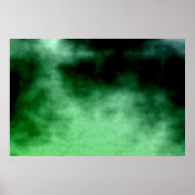 Groene Wolken bij Nacht Plaat
