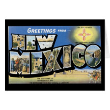 Groeten van de Kaart van New Mexico
