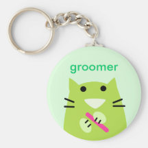 Groomer d'animal familier porte-clefs