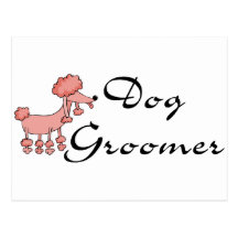 Groomer de chien carte postale
