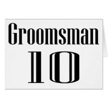 Groomsman 10 kaarten