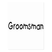 Groomsman (Blk) Wens Kaart