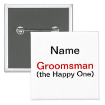 Groomsman de Partij van de Vrijgezel Button
