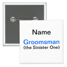 Groomsman de Partij van de Vrijgezel Speldbutton