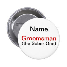 Groomsman de Partij van de Vrijgezel Speldbuttons