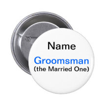 Groomsman de Partij van de Vrijgezel Speldje