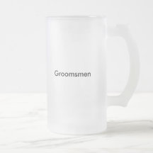 Groomsmen stenen bierkroes berijpte biermok