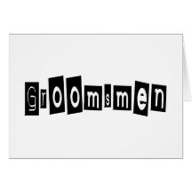 Groomsmen Wenskaarten
