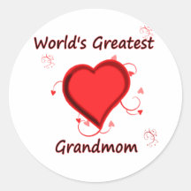 Grootste grandmom van de wereld stickers