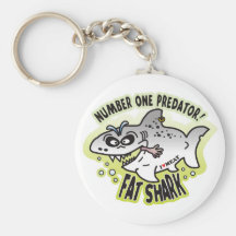 Gros requin prédateur porte-clef